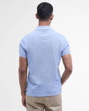 Barbour Tartan Pique Polo Shirt - Sky Marl/Dress Tartan