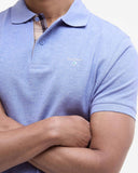 Barbour Tartan Pique Polo Shirt - Sky Marl/Dress Tartan