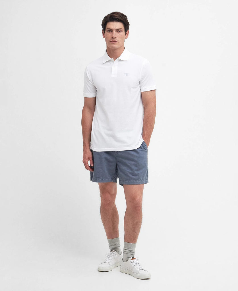 Barbour Men's Lightweight Sports Short-Sleeved Polo Shirt - Whisper White
