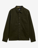 Barbour Men's Tartan Trimmed Washed Overshirt - Mushroom