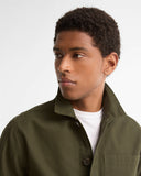 Barbour Men's Tartan Trimmed Washed Overshirt - Mushroom
