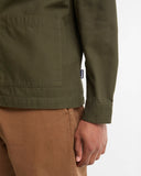 Barbour Men's Tartan Trimmed Washed Overshirt - Mushroom