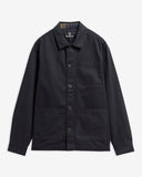 Barbour Men's Tartan Trimmed Washed Overshirt - Dark Navy