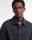 Barbour Men's Tartan Trimmed Washed Overshirt - Dark Navy