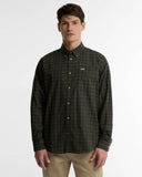 Barbour Men's Bank Regular Tattersall Long-Sleeved Shirt - Olive