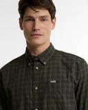 Barbour Men's Bank Regular Tattersall Long-Sleeved Shirt - Olive
