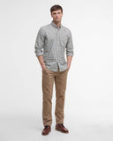Barbour Men's Henderson Thermo Weave Long-Sleeved Shirt - Whisper White