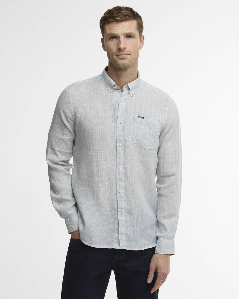 Barbour Linton Tailored Long-Sleeve Shirt - Slate