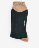 Barbour Houghton Socks - Evergreen-Sandstone
