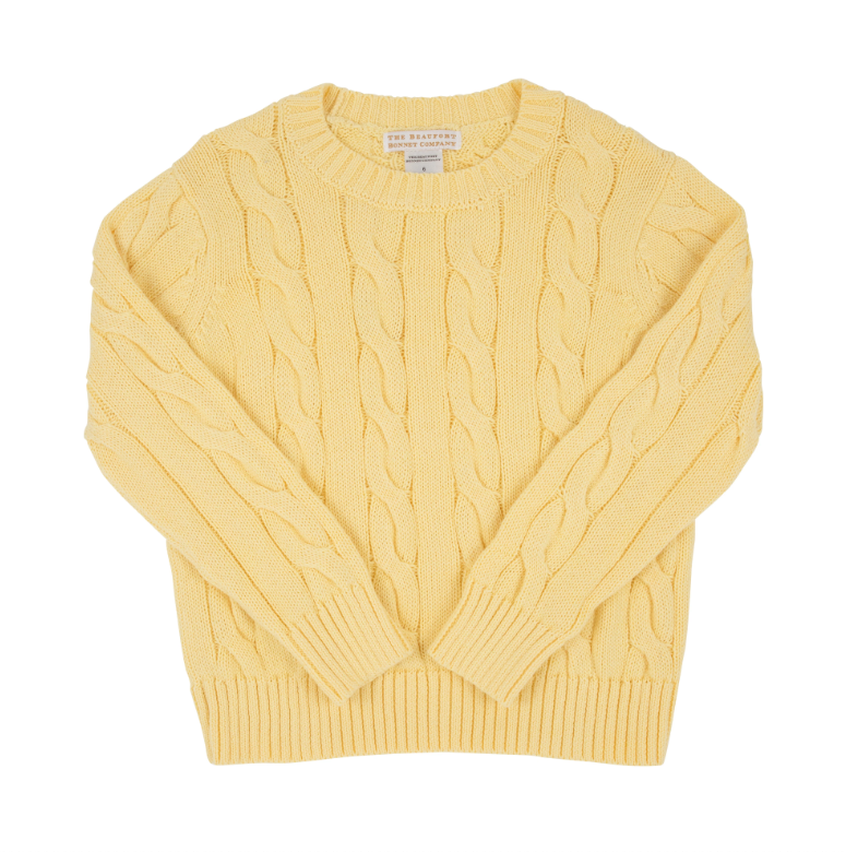 The Beaufort Bonnet Company Unisex Crawford Crewneck - Bellport Butter Yellow