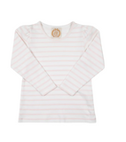 The Beaufort Bonnet Company Long Sleeve Penny's Play Shirt - Palm Beach Pink Stripe