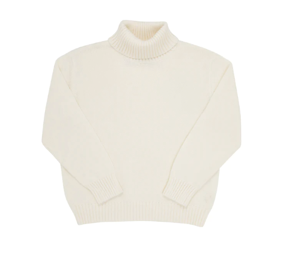 The Beaufort Bonnet Company Townsend Turtleneck Sweater - Palmetto Pearl