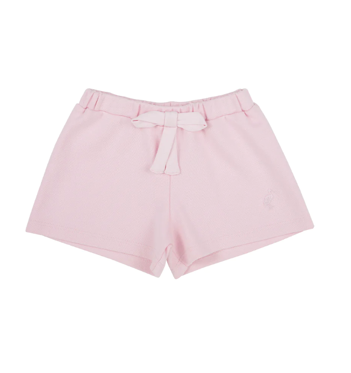 The Beaufort Bonnet Company Shipley Shorts - Palm Beach Pink With Palm Beach Pink Bow & Stork