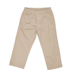 The Beaufort Bonnet Boy's Sheffield Pants - Keeneland Khaki with Nantucket Navy Stork