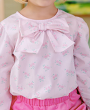 The Beaufort Bonnet Company Girl's Beatrice Bow Blouse - Best Buds