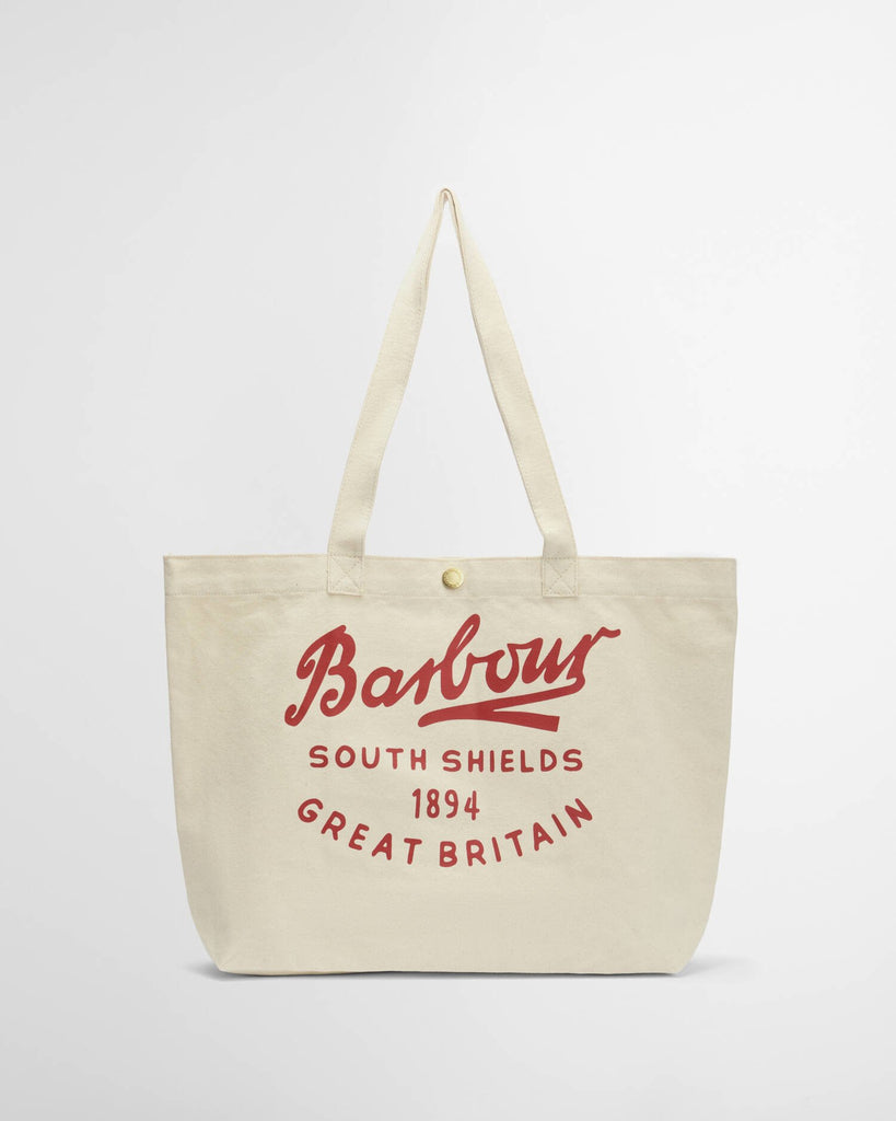 Barbour Script Tote Bag - Red Logo