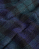 Barbour New Check Tartan Scarf Lambswool and Cashmere - Black Watch