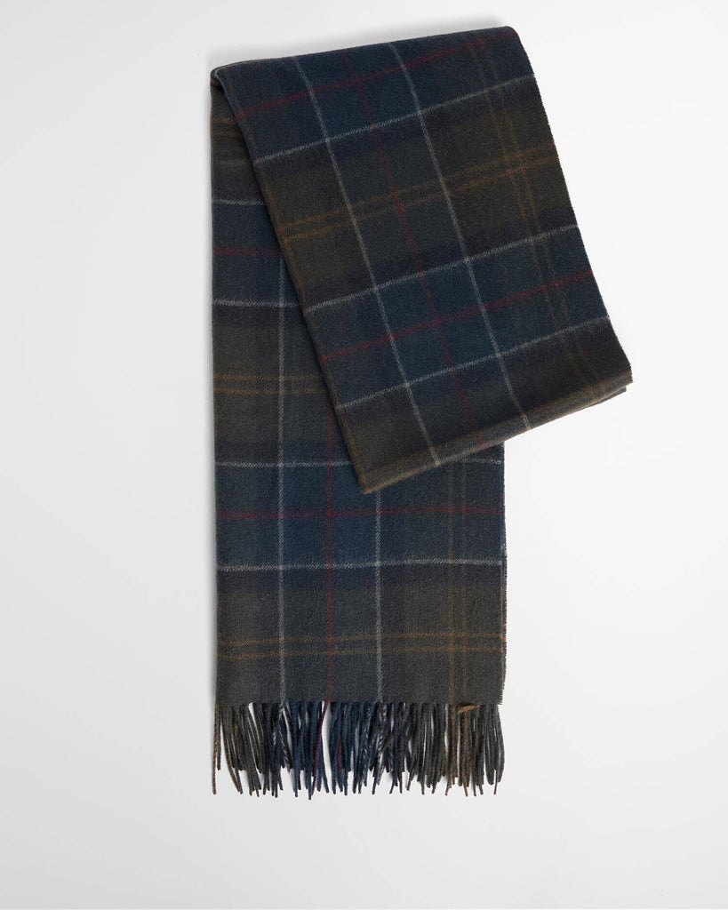 Barbour Braden Tartan Wool Scarf - Classic Shadow Tartan