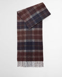 Barbour Dramside Reversible Lambswool Scarf - Midnight Oak Tartan