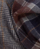 Barbour Dramside Reversible Lambswool Scarf - Midnight Oak Tartan
