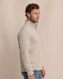 Southern Tide Men's Adler Lane Quarter Zip - Sandstone Khaki