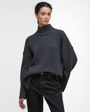 Barbour Women's Serena High-Neck Jumper - Charcoal