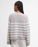 Barbour Women's Irene Striped Crew Neck Jumper - Oat Stripe