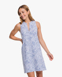 Southern Tide Women's Annalee Forever Floral Performance Dress - Seven Seas Blue