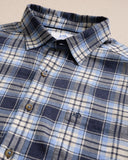 Southern Tide Men's Ashborough Plaid Brushed Twill Sport Shirt - Heather Dress Blue