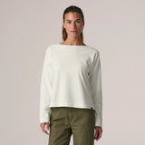 Patagonia Women's Long-Sleeved Mariner Top - Boat Stripe: Weathered Stone