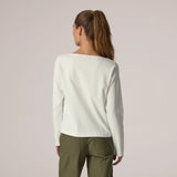 Patagonia Women's Long-Sleeved Mariner Top - Boat Stripe: Weathered Stone