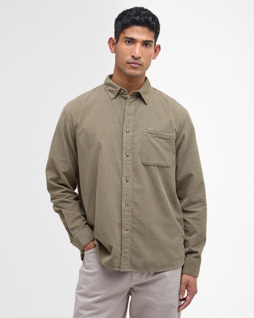 Barbour Bramside Relaxed Cord Shirt - Olive