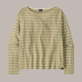 Patagonia Women's Long-Sleeved Mariner Top - Boat Stripe: Weathered Stone