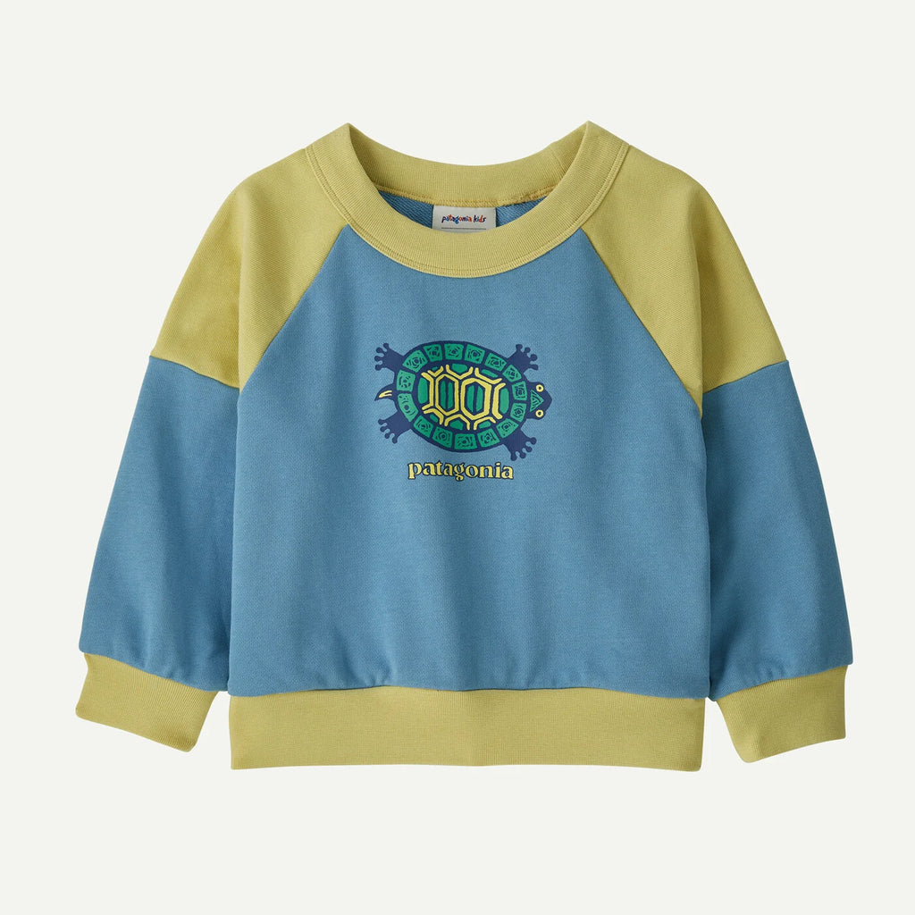Patagonia Baby Crew Sweatshirt - Island Turtle: Shore Blue