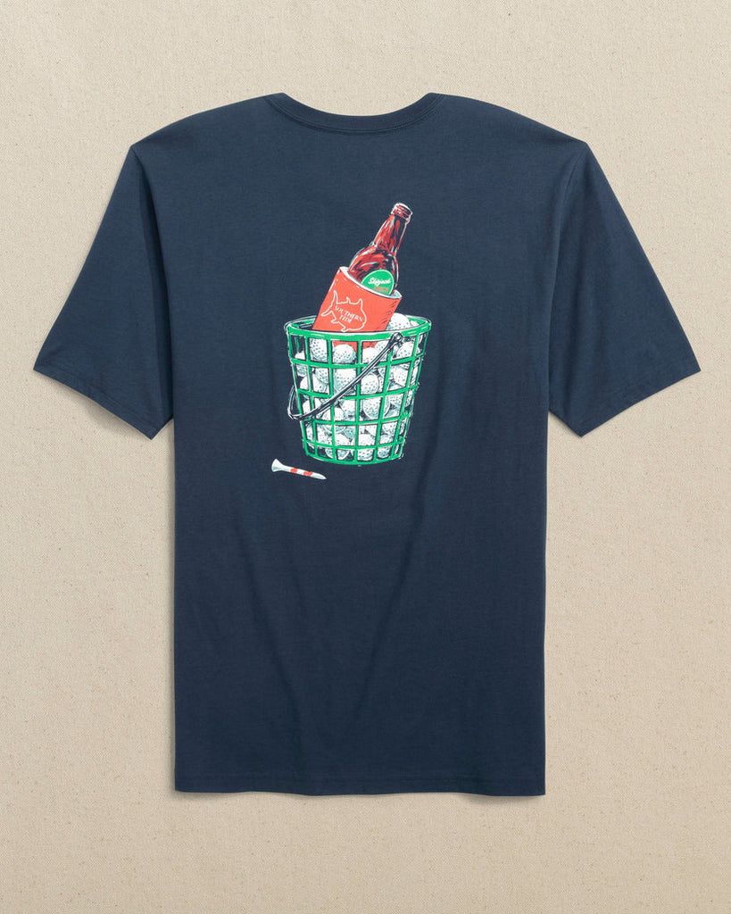 Southern Tide Men's Basket of Beers Short Sleeve T-Shirt - Dress Blue