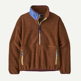 Patagonia Women's Shearling ReCrafted Marsupial Pullover - Beer Bottle Brown