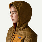 Patagonia Women's Diamond Quilted Bomber Hoodie - Black