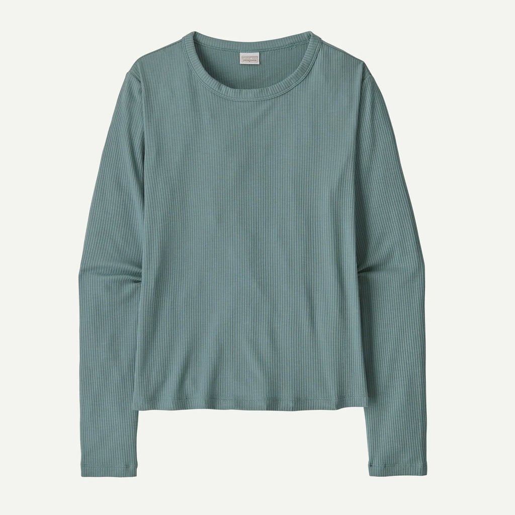 Patagonia Women's Rib Knit Long-Sleeve Top - Blue Sage