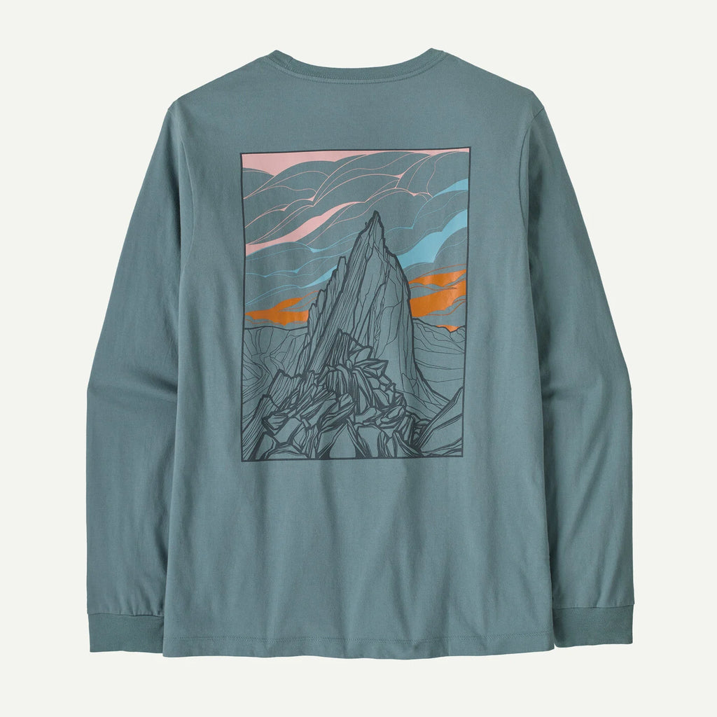 Patagonia Men's Long-Sleeved Cloud Crag T-Shirt - Blue Sage