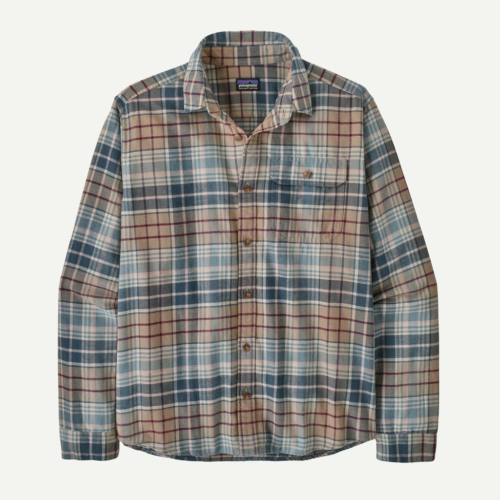 Patagonia Men's Lightweight Fjord Flannel Shirt - Depth: Blue Sage