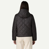 Patagonia Women's Diamond Quilted Bomber Hoodie - Black