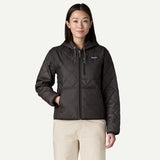 Patagonia Women's Diamond Quilted Bomber Hoodie - Black
