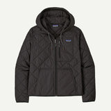 Patagonia Women's Diamond Quilted Bomber Hoodie - Black