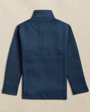 Southern Tide Boys Oak Island Quarter Zip - Dress Blue