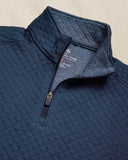 Southern Tide Boys Oak Island Quarter Zip - Dress Blue