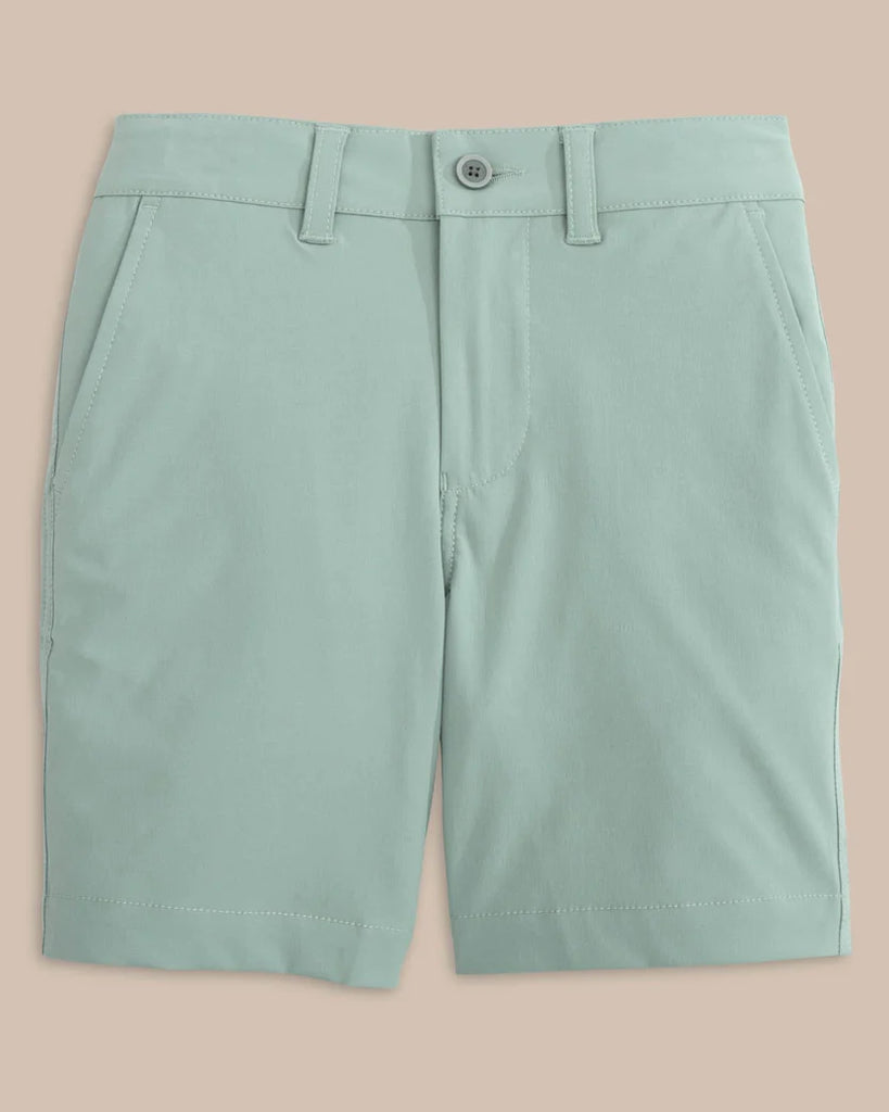 Southern Tide Boy's T3 Gulf Short - Green Surf