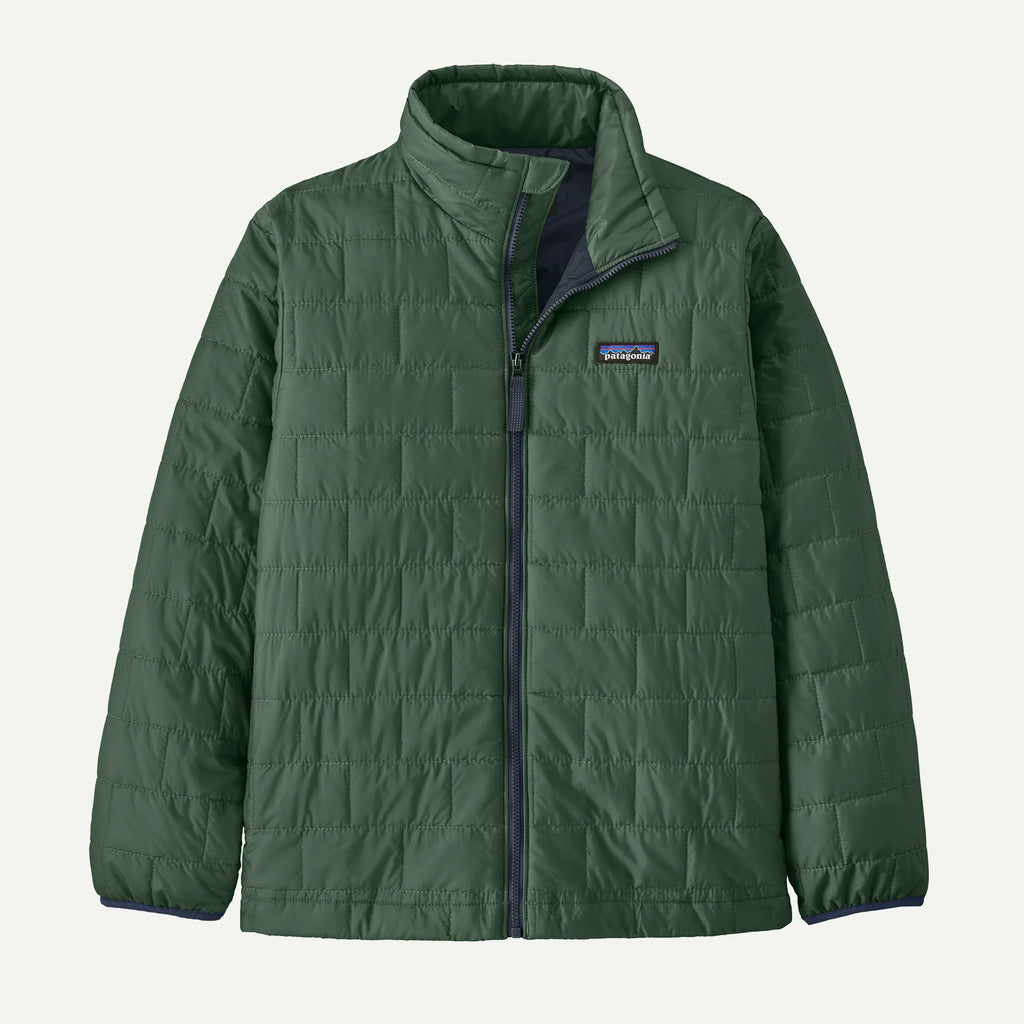 Patagonia Kids' Nano Puff® Brick Quilt Jacket - Canopy Green