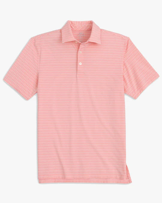 Southern Tide Men's brrr°®-eeze Bowen Stripe Performance Polo Shirt - Rose Blush