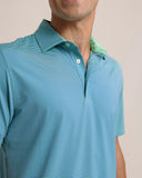 Southern Tide Men's brrr°®-eeze Meadowbrook Stripe Polo - Parakeet