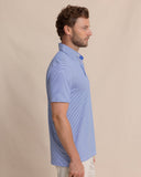 Southern Tide Men's brrr°®-eeze Meadowbrook Stripe Polo - Surf Blue
